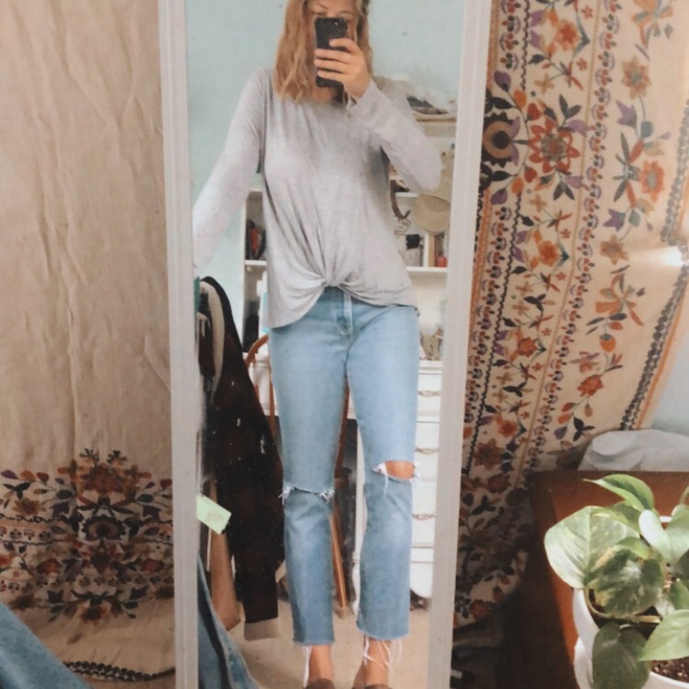 Boutique knitted front long sleeve